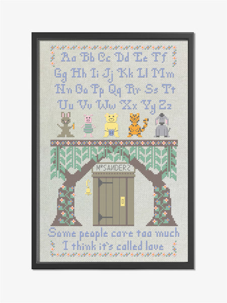 pooh3.love様 Pooh Love Cross Stitch Pattern – Forbidden Fiber Co