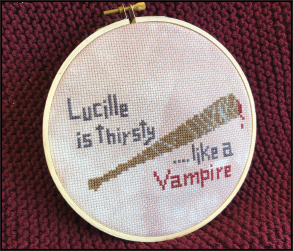 Lucille is Thirsty Cross Stitch Pattern