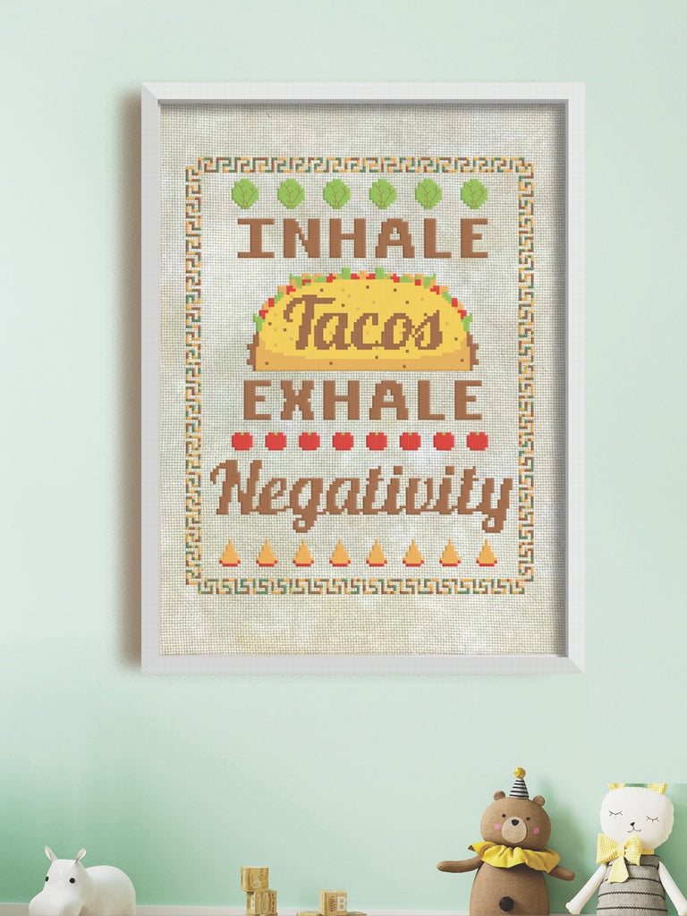 Taco Love Cross Stitch Kit