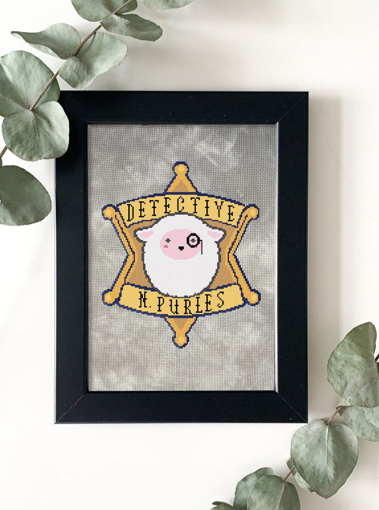 Detective Nathan Purles Cross Stitch Pattern