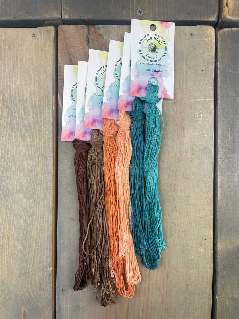 May Red-Cheeked Cordon-Bleu by Lindy Stitches Thread Pack