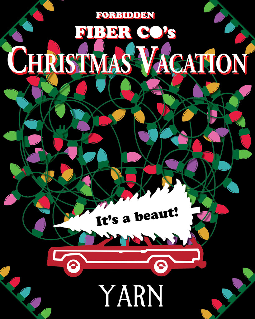 Forbidden Fiber Co’s Christmas Vacation: A YARN Box (Ships 12/12)
