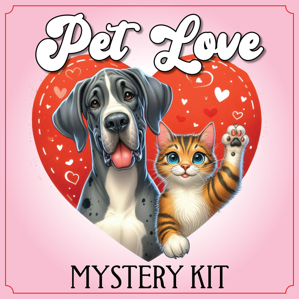 I Love My Pets Mystery Cross Stitch Kit