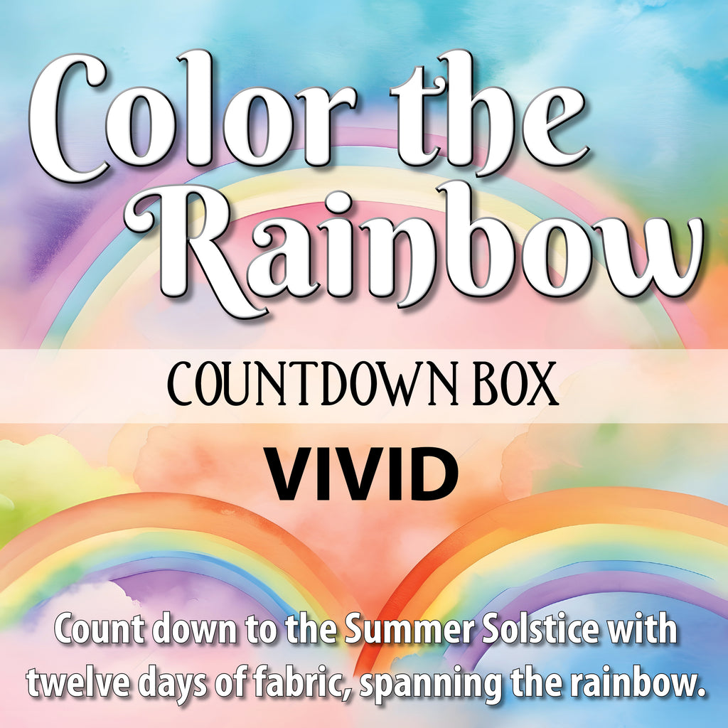 Color the Rainbow Fabric Countdown Box - Vivid (PRE-ORDER)
