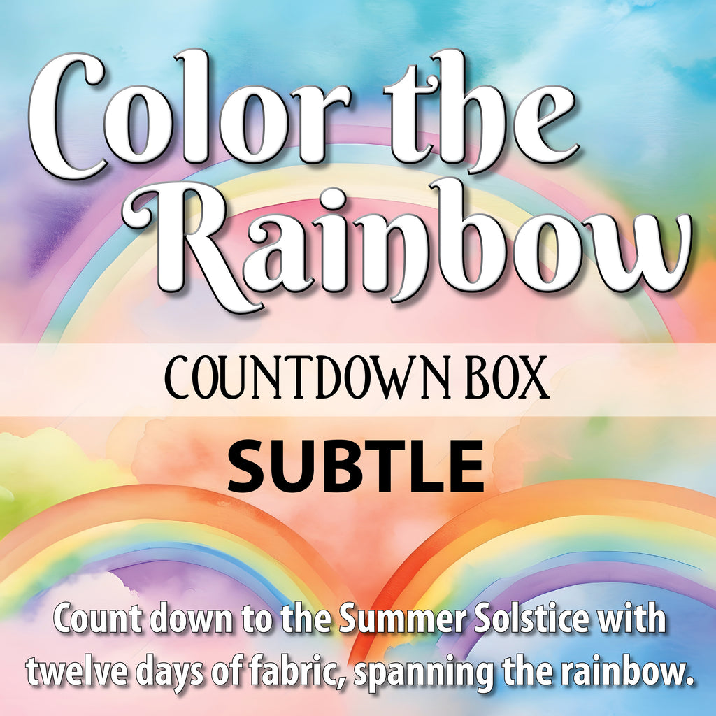 Color the Rainbow Fabric Countdown Box - Subtle (PRE-ORDER)