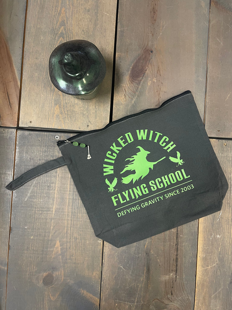 Wicked Witch Flying School Project Bag (dyed-to-order)