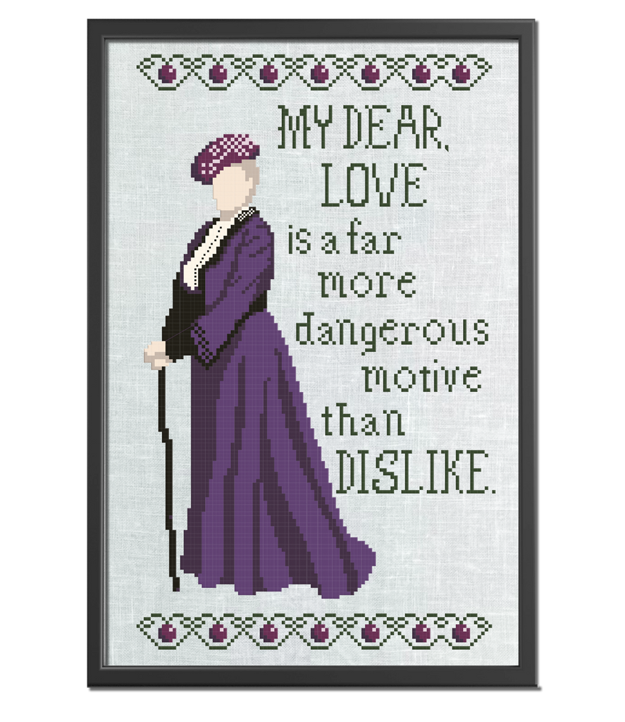 Dangerous Motive Cross Stitch Pattern