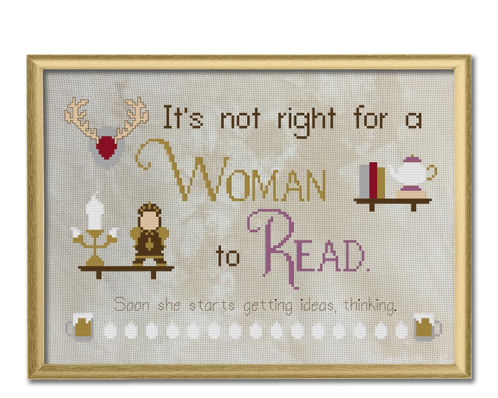 Right to Read Cross Stitch Pattern