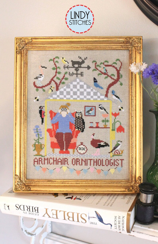 Armchair Ornithologist by lindy Stitches