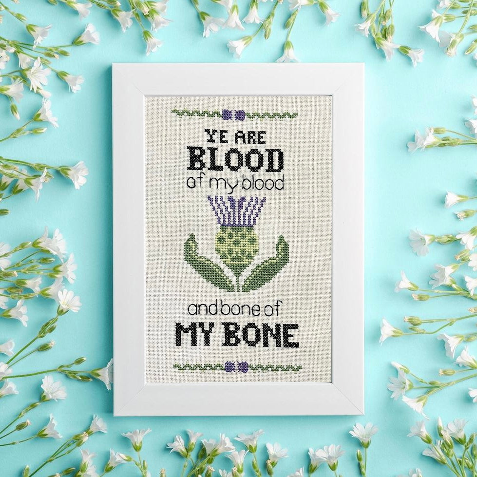 Blood and Bone Cross Stitch Kit