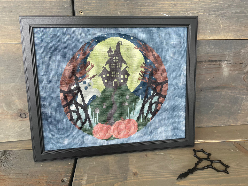 Haunted House Cross Stitch Pattern