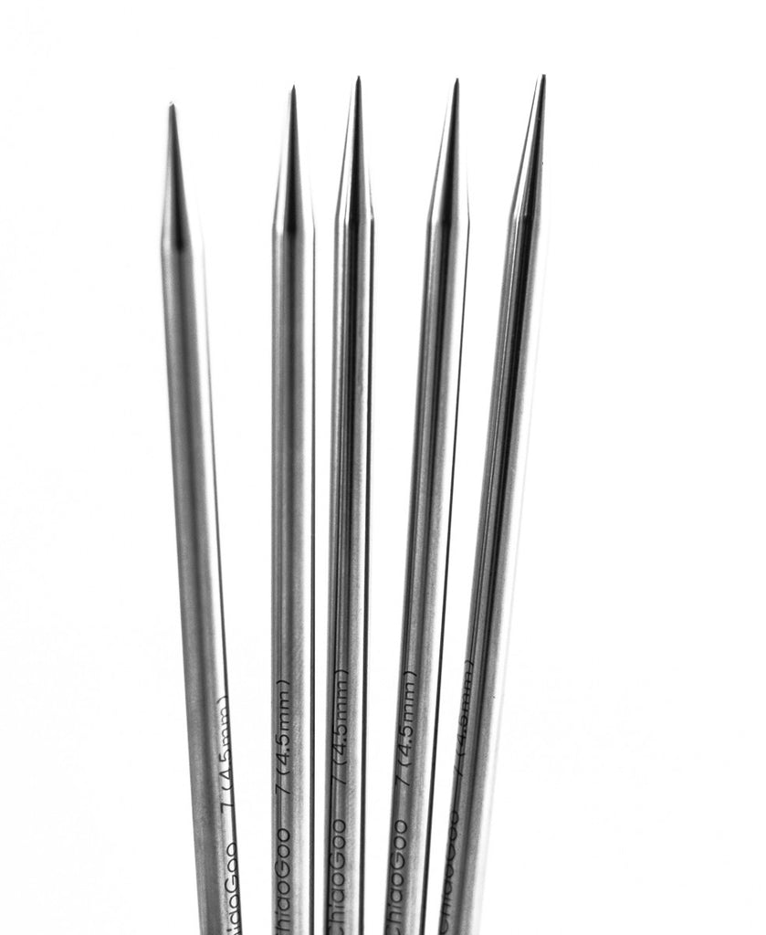 ChiaoGoo Premium Stainless Steel 6" Double-Pointed Needles (DPN)