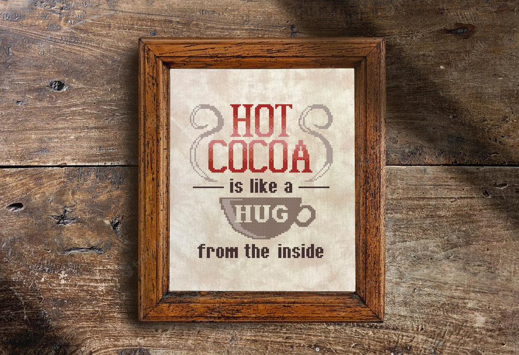 Hot Cocoa Cross Stitch Kit