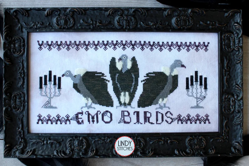 EMO BIRDS by Lindy Stitches