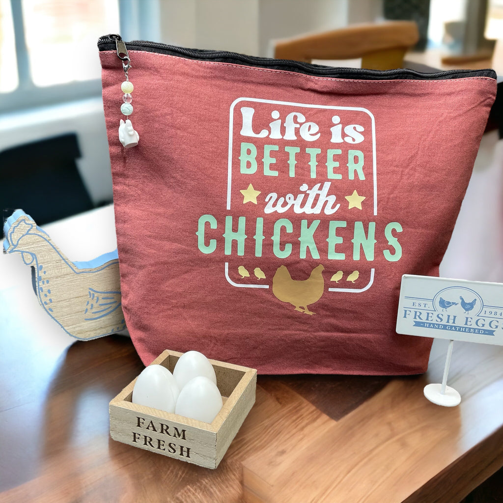 Life with Chickens Project Bag