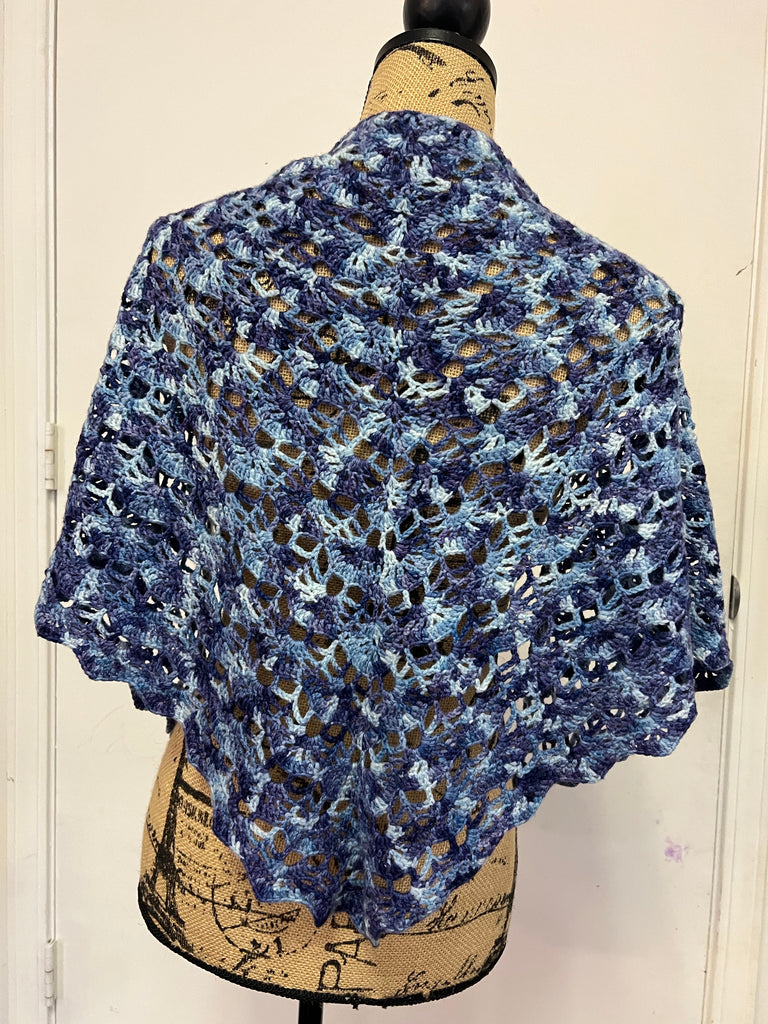 Finished Object - Blue Shawl