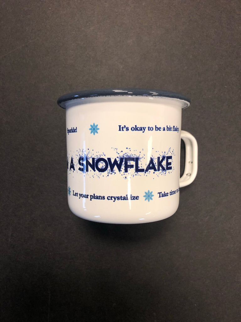 Advice From a Snowflake Camping Mug